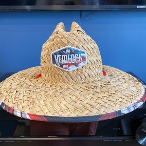 Hemlock Hat Co. American Flag Straw Sun Hat